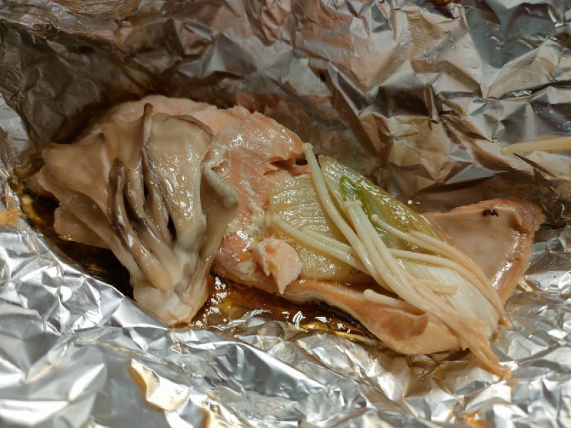 夕食 ホイル焼き